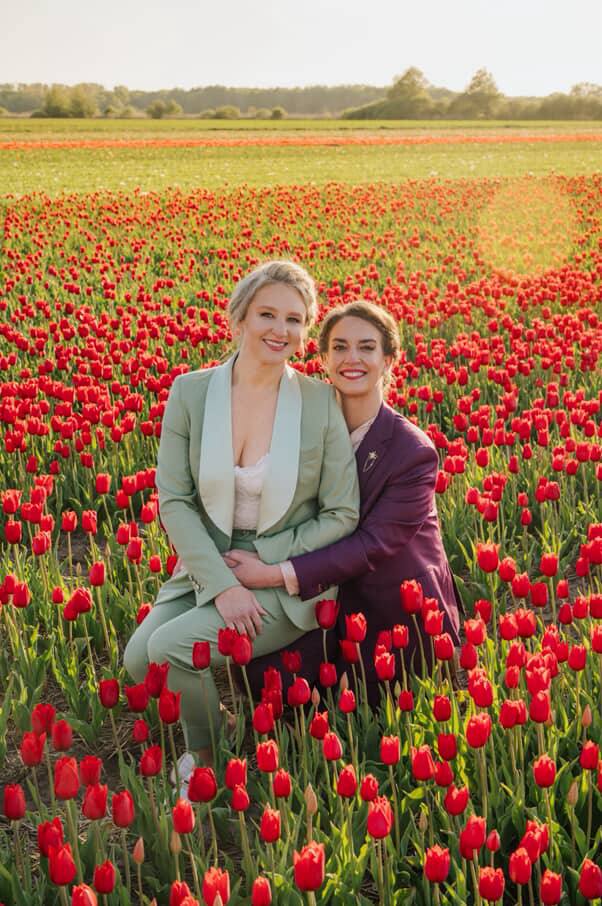 LGBTQIA+ Friendly wedding makeup and hairstyles for couples in Amsterdam