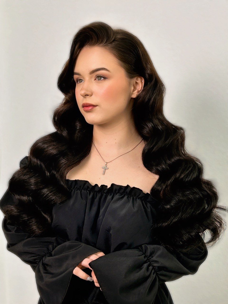Party makeup and hairstyling for two